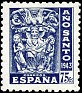 Spain 1943 Año jubilar 75 CTS Azul Edifil 966. 966. Subida por susofe